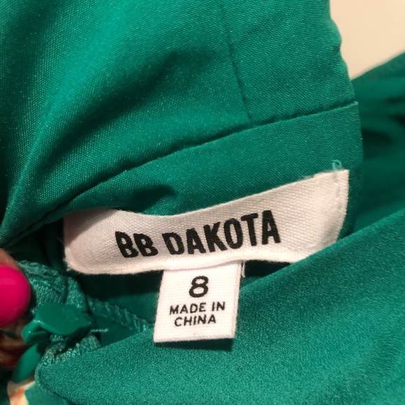 BB Dakota Green Floral Dress - Picture 5 of 5